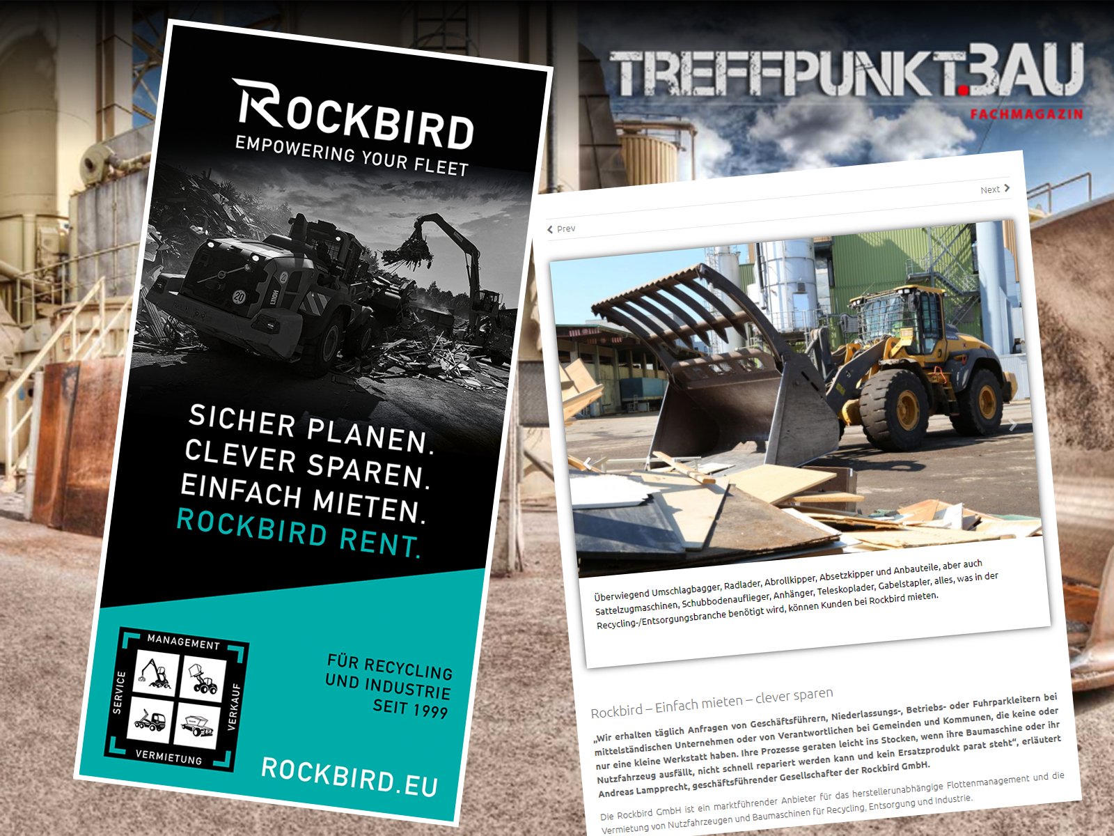 ROCKBIRD Anzeige und Artikel in Fachmagazin